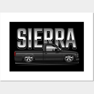 The Sierra Pickup Truck (Onyx Black) Posters and Art